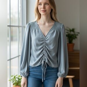 Abercrombie & Fitch Slate Blue Blouse